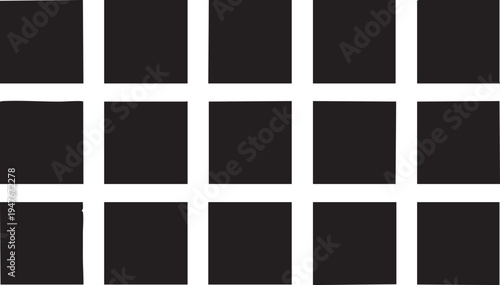 Vector graphic: grid of black squares - downloadable image eps silhouette
