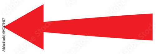 red arrow pointing right and left. Vector illustration on white background . Long arrow vector icon. Straight long arrow icon, right left bold arrow icon.