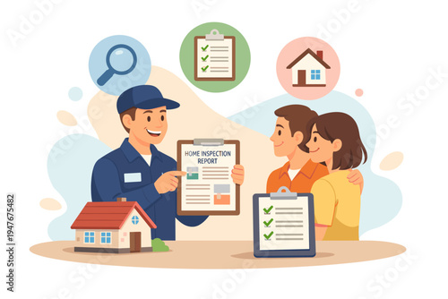 Real estate agent explaining contract to a couple.