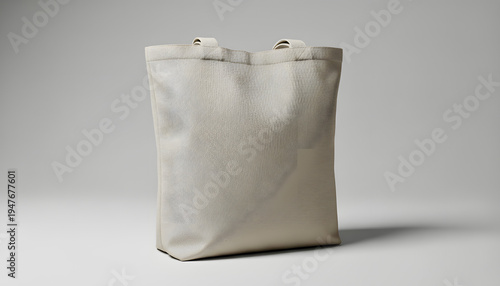 Simple Eco-Friendly Tote Bag: A plain, eco-friendly tote bag stands, embodying sustainable design, ready to carry goods with a touch of elegance. 
