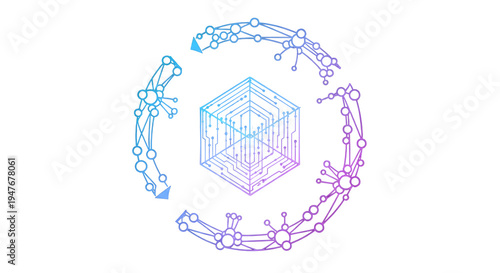 Wallpaper Mural Set of molecular biology science icons vector isolated on White Background video Torontodigital.ca