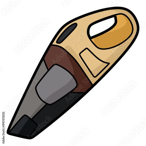 yellow vacuum cleaner image vector
