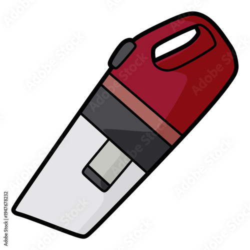 red handheld portable vacuum cleaner