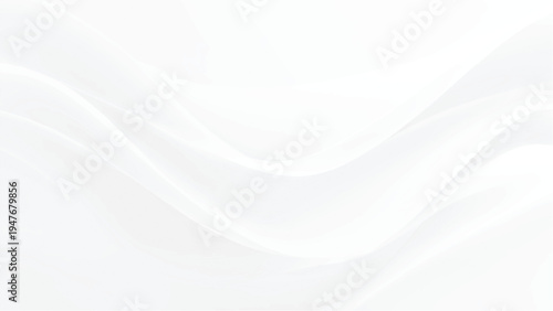 Smooth white wavy abstract background texture design element