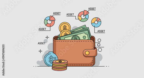 Cash Fund Bank Save Rich Grow Plan Coin Note Earn Buy Sell Pay Tax Win