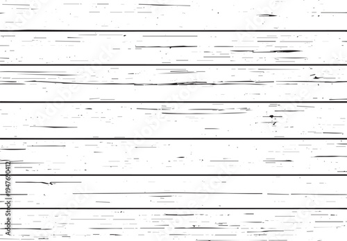 Black and white horizontal wooden planks texture with distressed grain patterns