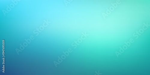 Abstract teal blue gradient background. Blurred turquoise water backdrop. Vector illustration for your graphic design, banner, summer or aqua poster
