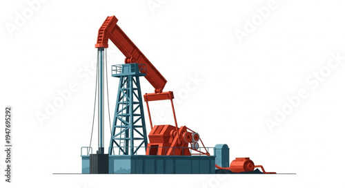 Oil Pump Jack Drilling Rig.