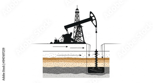 Oil Pump Jack Drilling Rig.