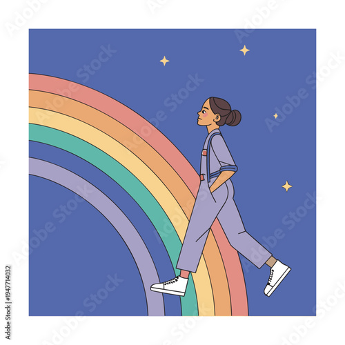 Creative Flat Illustration Collection with Abstract Backgrounds, People and Nature Elements