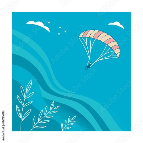 Abstract Minimal Flat Illustration Set with Nature, Lifestyle and Creative Concepts