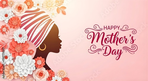 Happy mother's day wishes for lovely mom with flowers