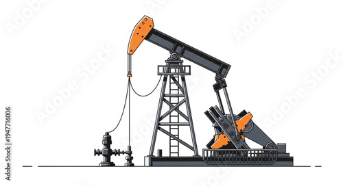 Oil Pump Jacks in Operation.