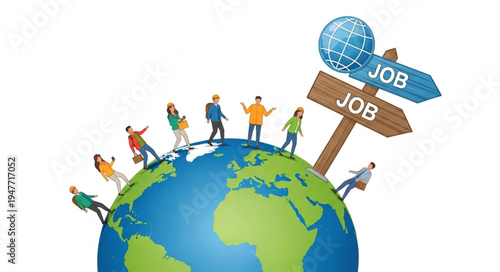 People Around The World Working.