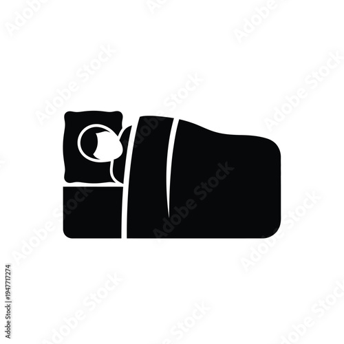 Person sleeping in bed icon 14.