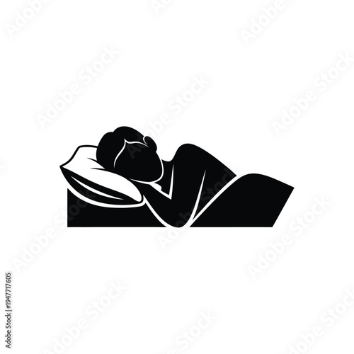 Person sleeping peacefully in bed 2.