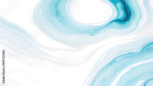 Abstract blue wave vector illustration featuring a smooth flowing motion and digital curve pattern for a modern sea water backdrop design