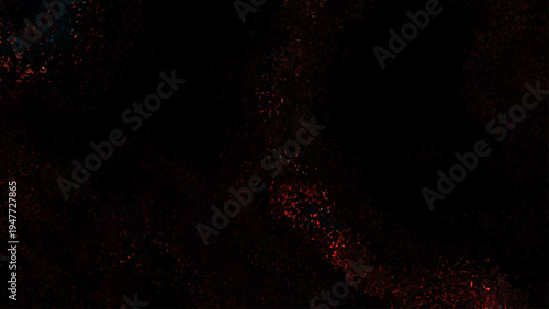 Abstract red cosmic explosion with glowing stars and fiery light in a dark space background
