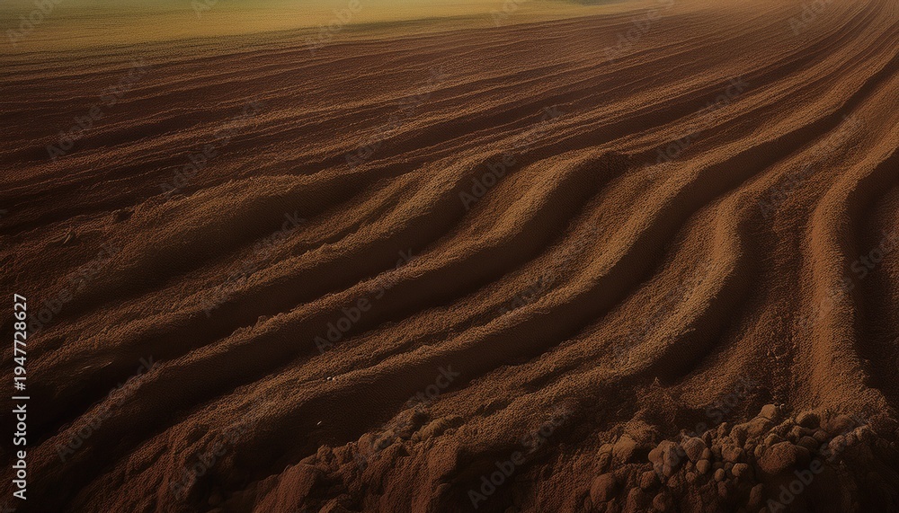 Fototapeta premium fertilized soil textured background generative ai