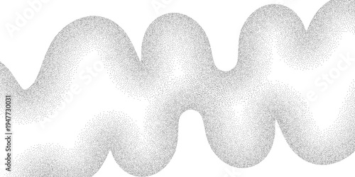 Futuristic wavy grain gradient texture, black flowing stippled lines background, grunge noise dot pattern wallpaper. dynamic background design