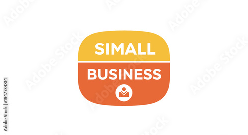 A small business logo features the text 'SIMALL BUSINESS' on a colorful rounded square icon.