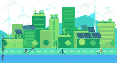 Sustainability Report Illustration