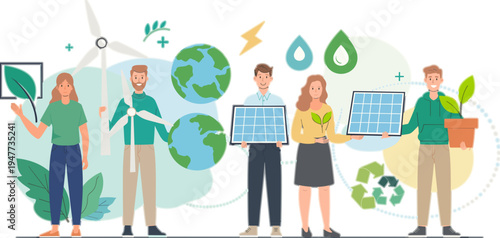 Sustainability Report Illustration