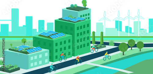 Sustainability Report Illustration
