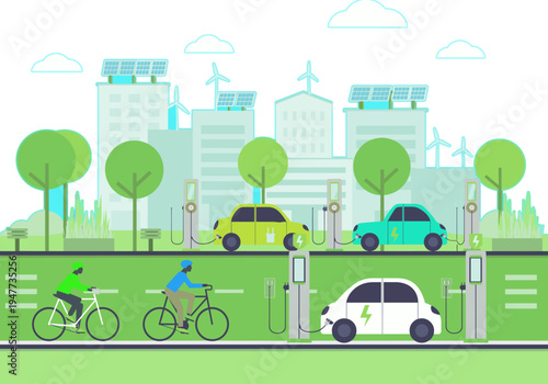 Sustainability Report Illustration