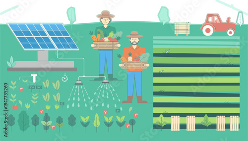 Sustainability Report Illustration