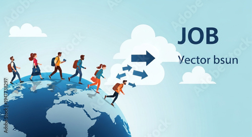 People Working Around The Globe.