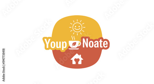 Logo of Youup Noate organization with house icon and sunny weather symbol