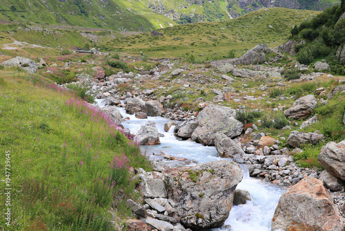 The Steinwater is a mountain stream and tributary of the Gadmer water on the west side of the Susten Pass in the canton of Bern, Switzerland
