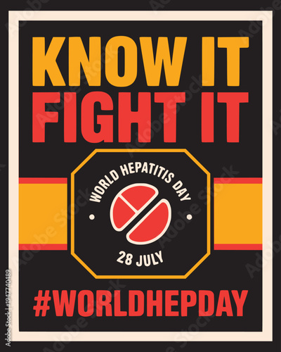 Let’s Eliminate Hepatitis 28th July T Shirt Design. Best Vector T shirt Design.