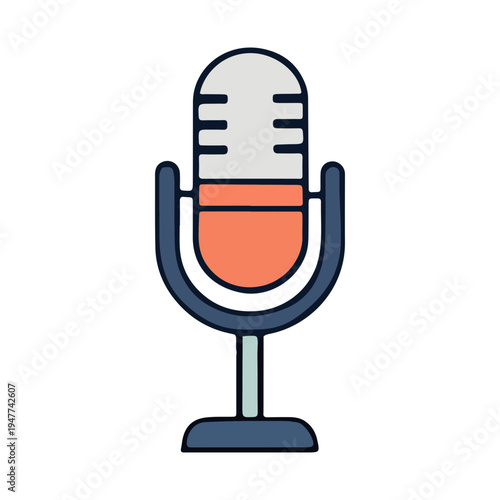 Retro Microphone Icon