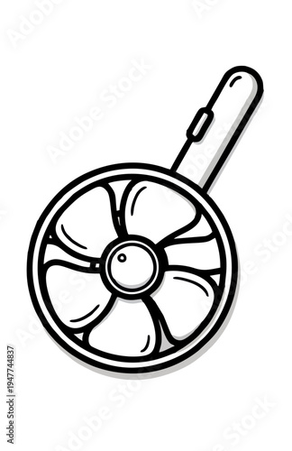 Stay cool on-the-go with this stylish handheld fan!