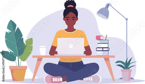 Student Studying Online