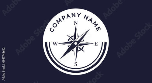 compass logo design with company name.