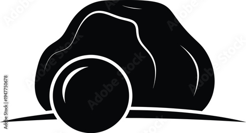 Empty tomb with the stone rolled away, resurrection of Jesus Christ in Christian theology. Nativity He risen hope and spiritual renewal, Easter holiday.