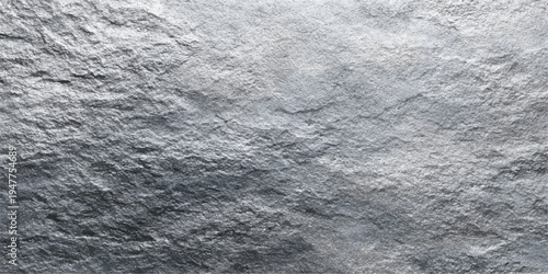 A seamless abstract background featuring a gray fabric texture with a fresh, frozen pattern of white snow and blue winter frost on a cold, textured paper surface