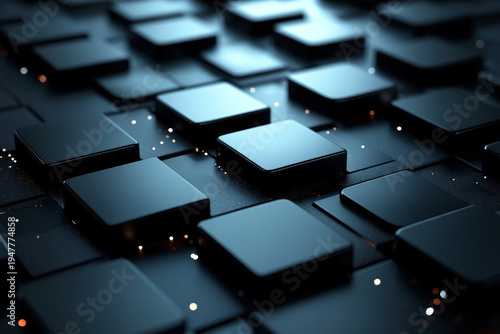 An array of black squares