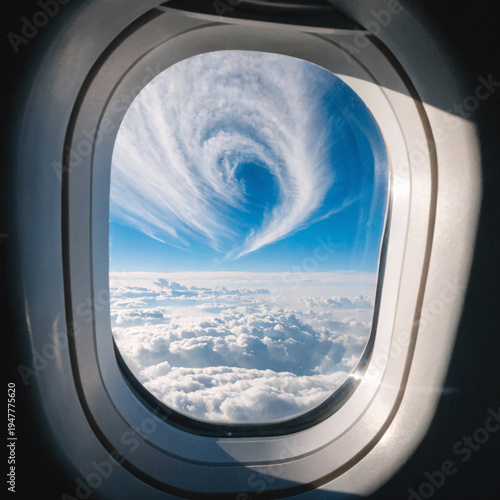 view from airplane window