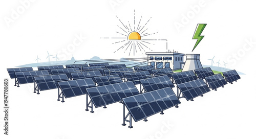 Solar Panel Energy Generation System.