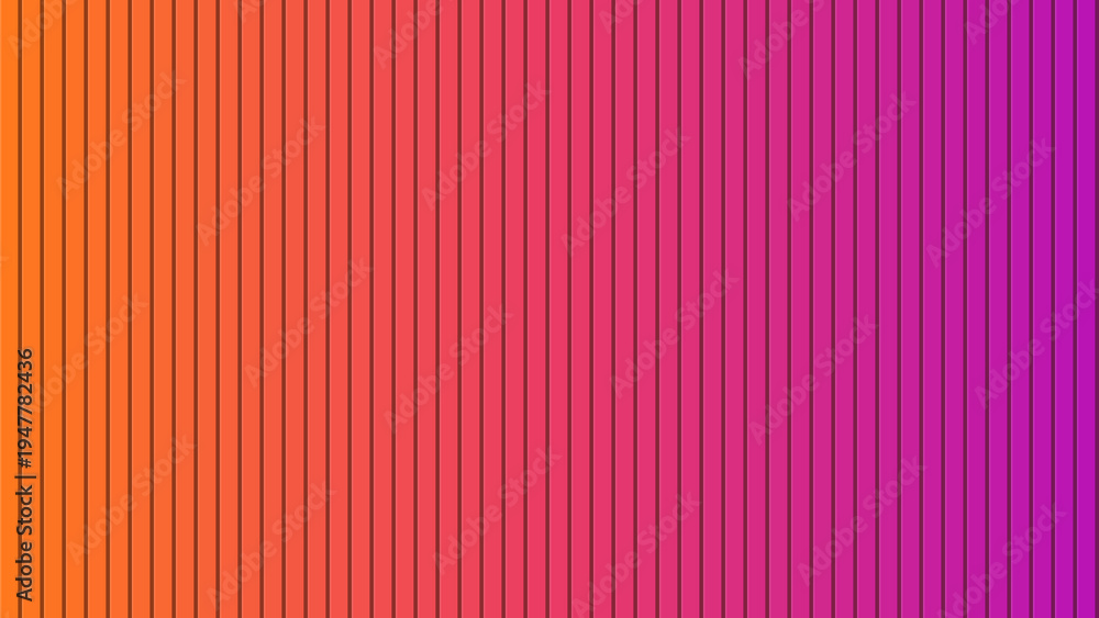 Fototapeta premium Vibrant gradient background with thin vertical lines