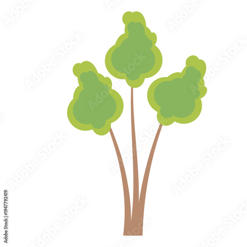 Simple Green Tree Illustration