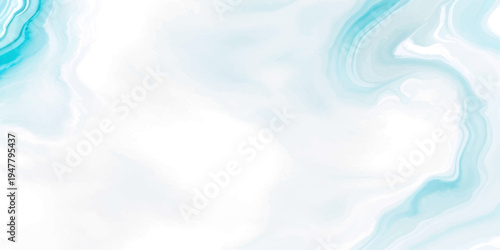 Vector Abstract flowing aquamarine watercolor with ethereal and fluid swirl dynamic wave artistic movement and dreamy serene design and translucent blending texture and wispy elegant effect.