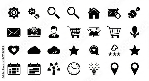 set of icons for web design