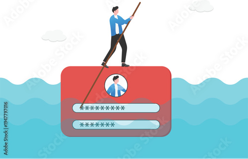 Professional Navigating Profile on Dangerous Waters