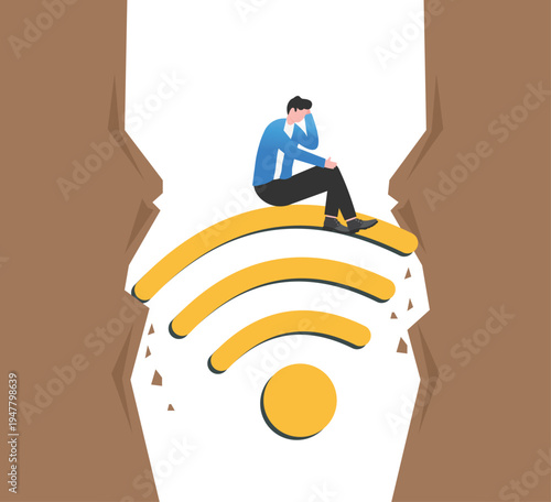 Professional Facing Broken Wireless Signal Gap