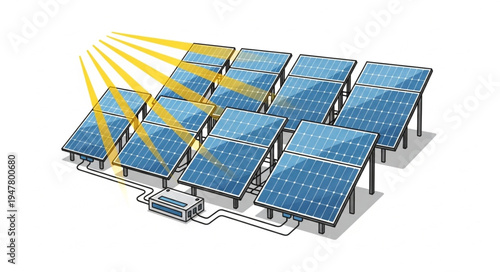 Solar Panels Renewable Energy System.
